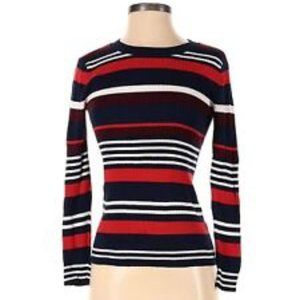 Halogen Red Stripe Pullover Sweater - size XS
